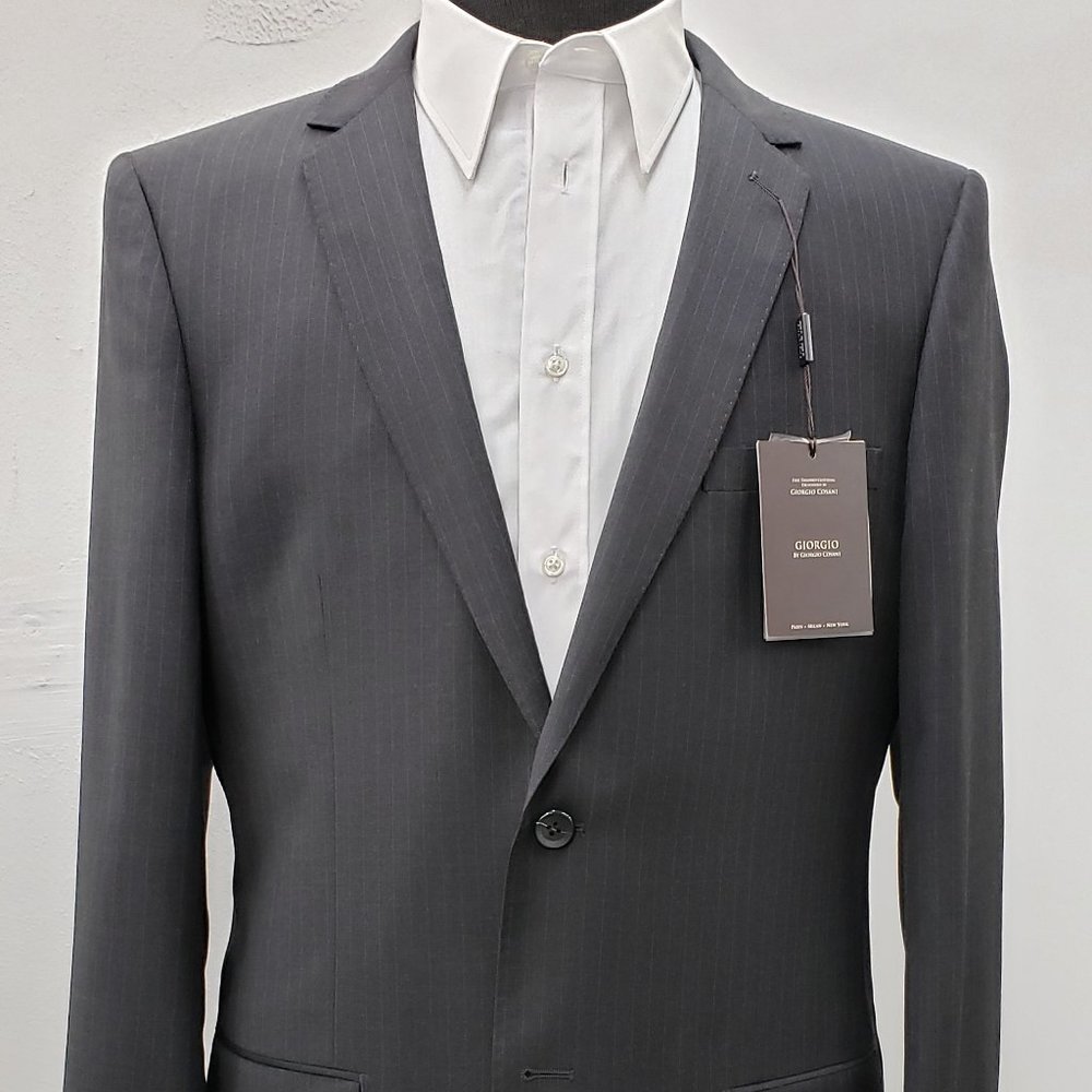 Giorgio Cosani Black Two Button Suit